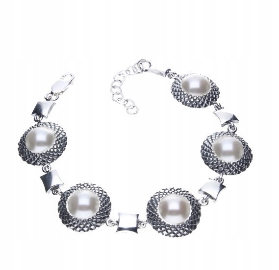 Elegantní perlový náramek stříbro 925