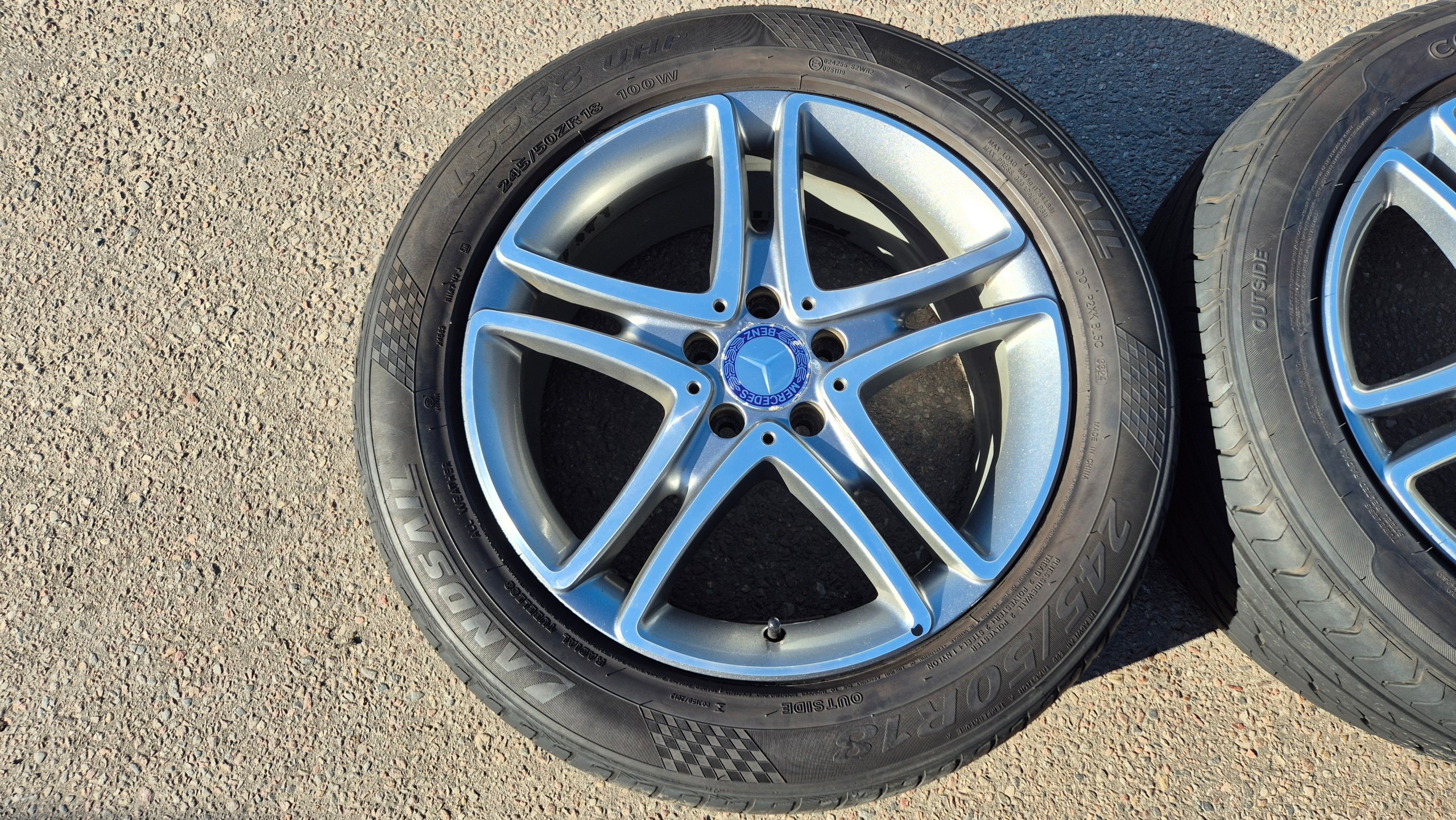 discs aluminium 18" 5X112 8J ET41 KOMPLET MERCEDES W222