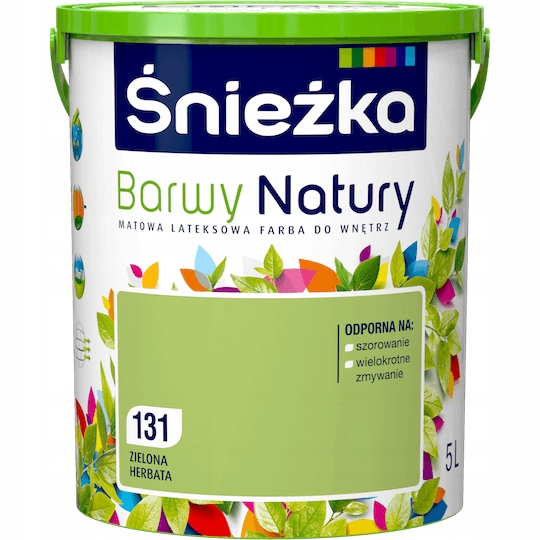 Farba do ścian Barwy Natury 5l 131 Zielona Herbata