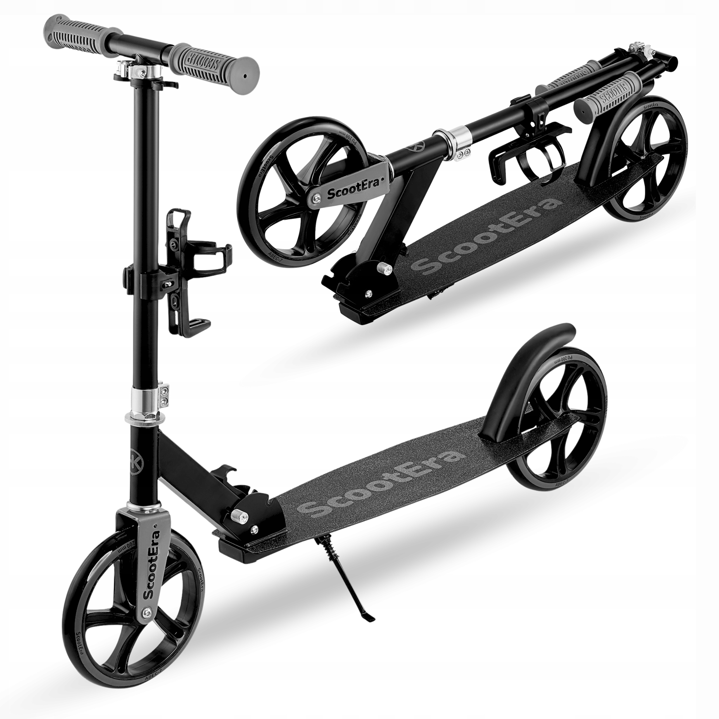 Happy Kiddo Hulajnoga Metalowa Czarna