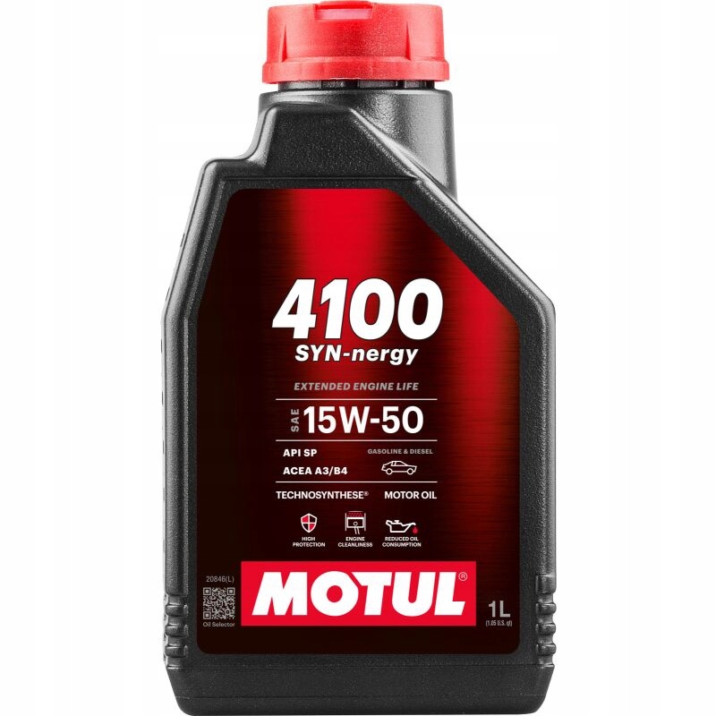 Mineralny Olej Motul 4100 Syn-nergy 15W50 A3/B4 1L