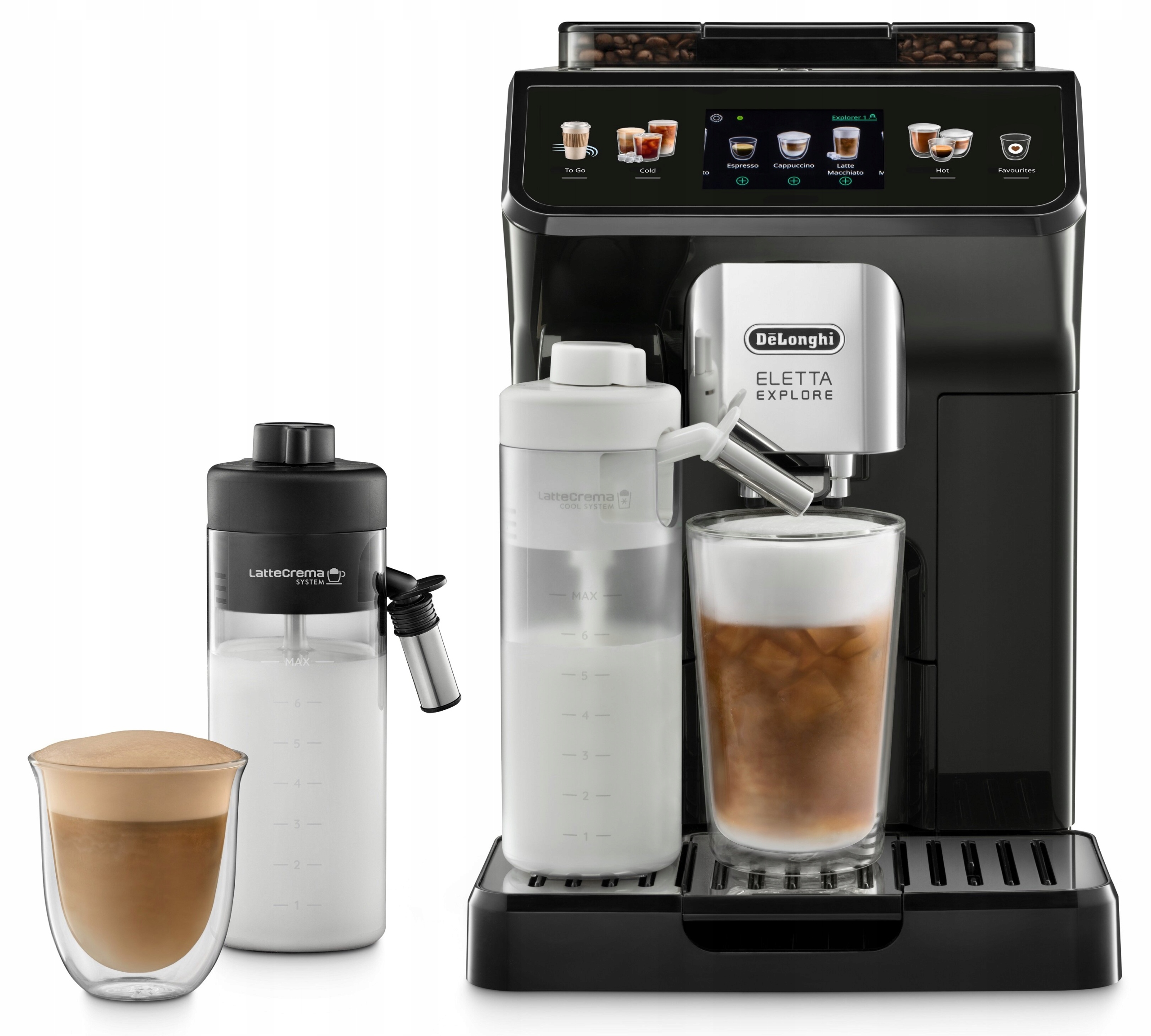 Kávovar na espresso DeLonghi Eletta Explore ECAM450.55.G 1450W automatický