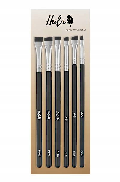 Hulu Zestaw Pędzli Do Brwi Brow Styling Set 6szt