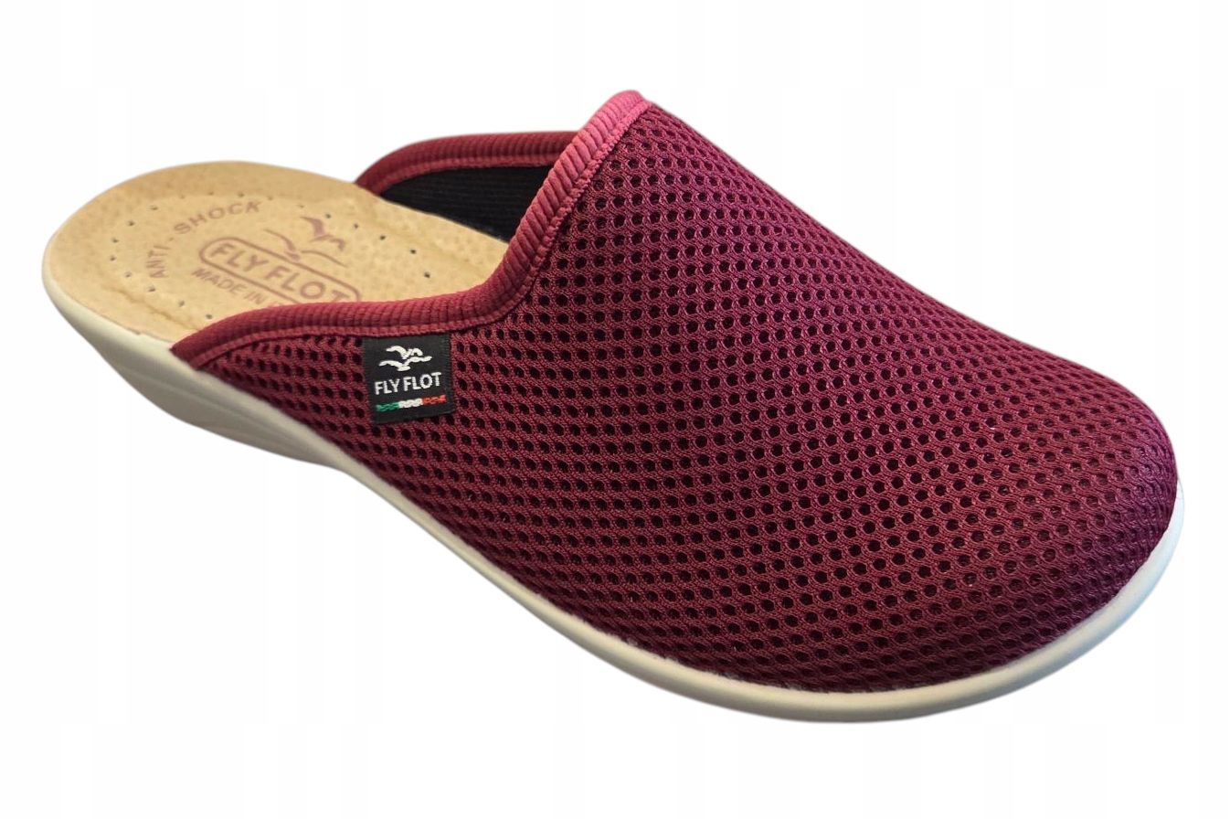 Dámské Nazouváky žabky Fly Flot na klínku T4 368 Fe vínově modré vel. 41