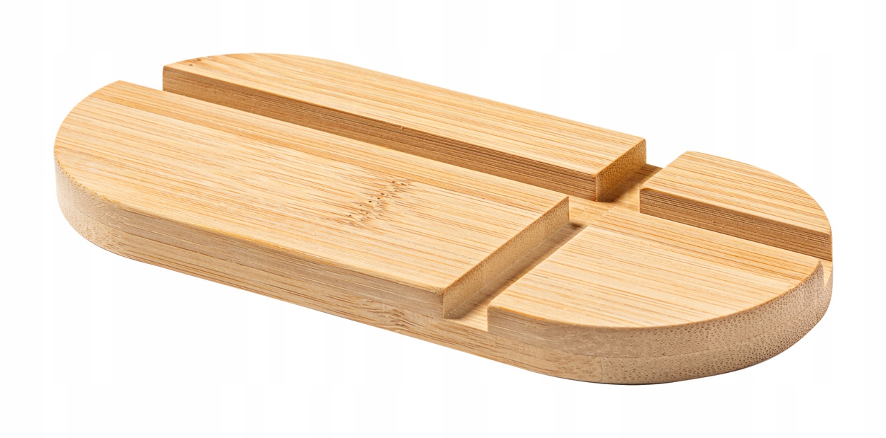 BAMBUSOWY STOJAK POD na TELEFON I TABLET podwójny Marka Anda