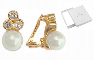 

Klipsy Z Perełką Złote Perły Swarovski Colibra