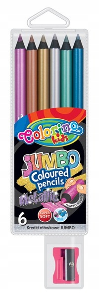 

Colorino Kredki Ołówkowe Jumbo Metalic
