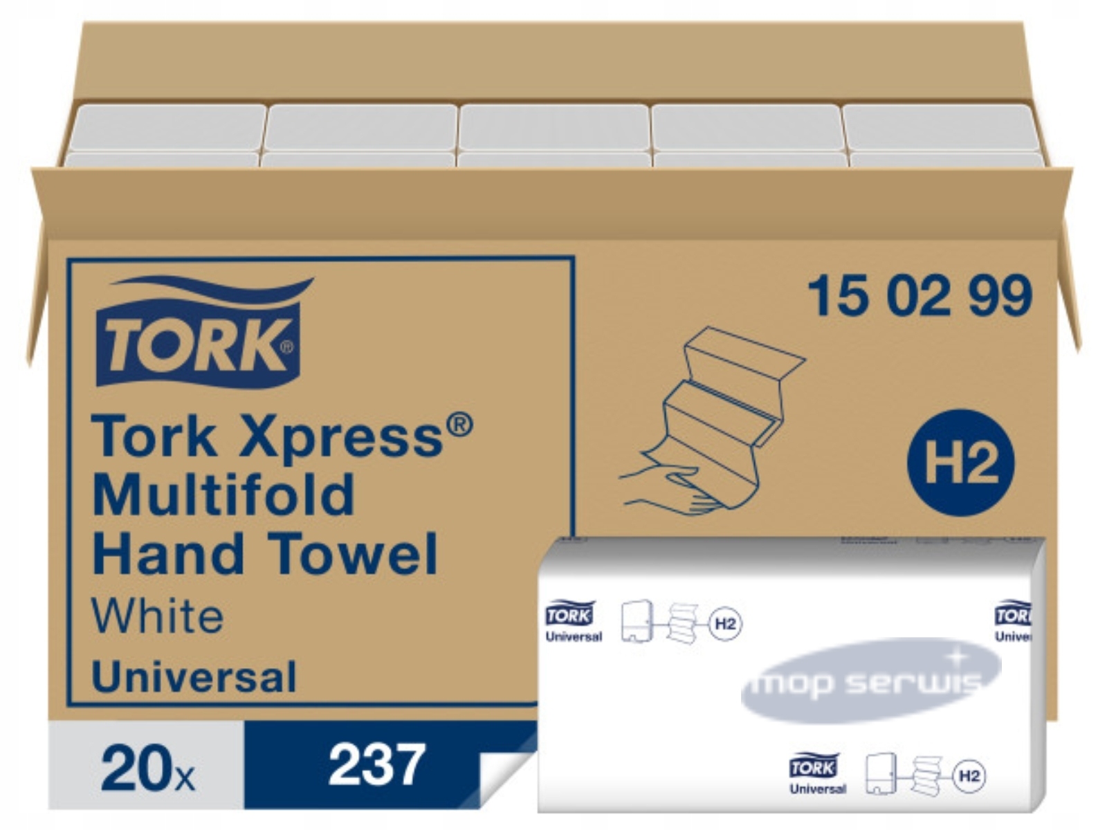 

Ręcznik H2 Multifold Xpress Tork 150299 4740 sztuk