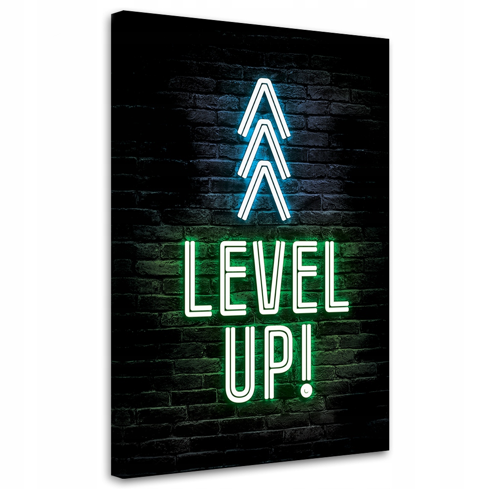 Obraz na plátne, Nápis Level up gaming 80x120