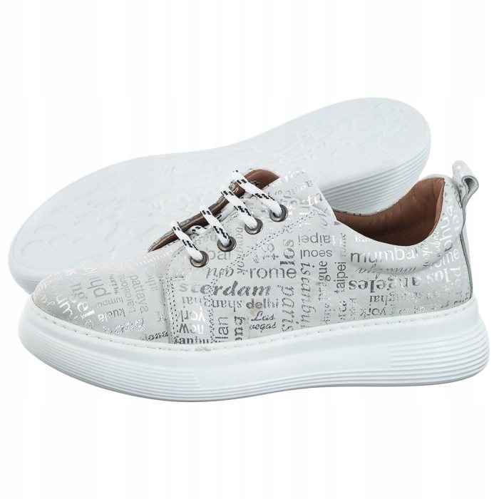 Dámské kožené polobotky Artiker bílé 52C0703