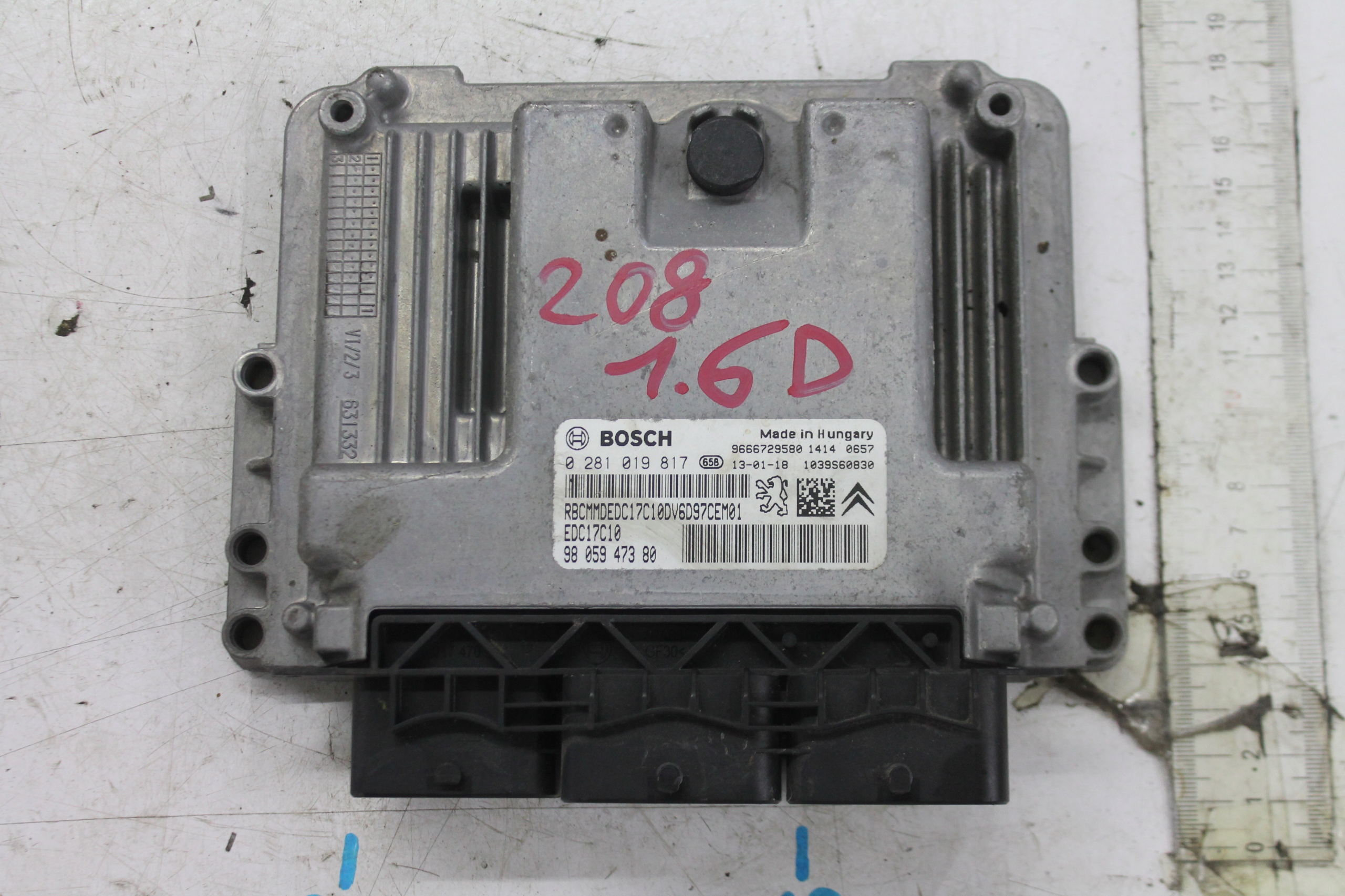 computer Motore 9805947380 PEUGEOT 208 e 1.6 EHDI