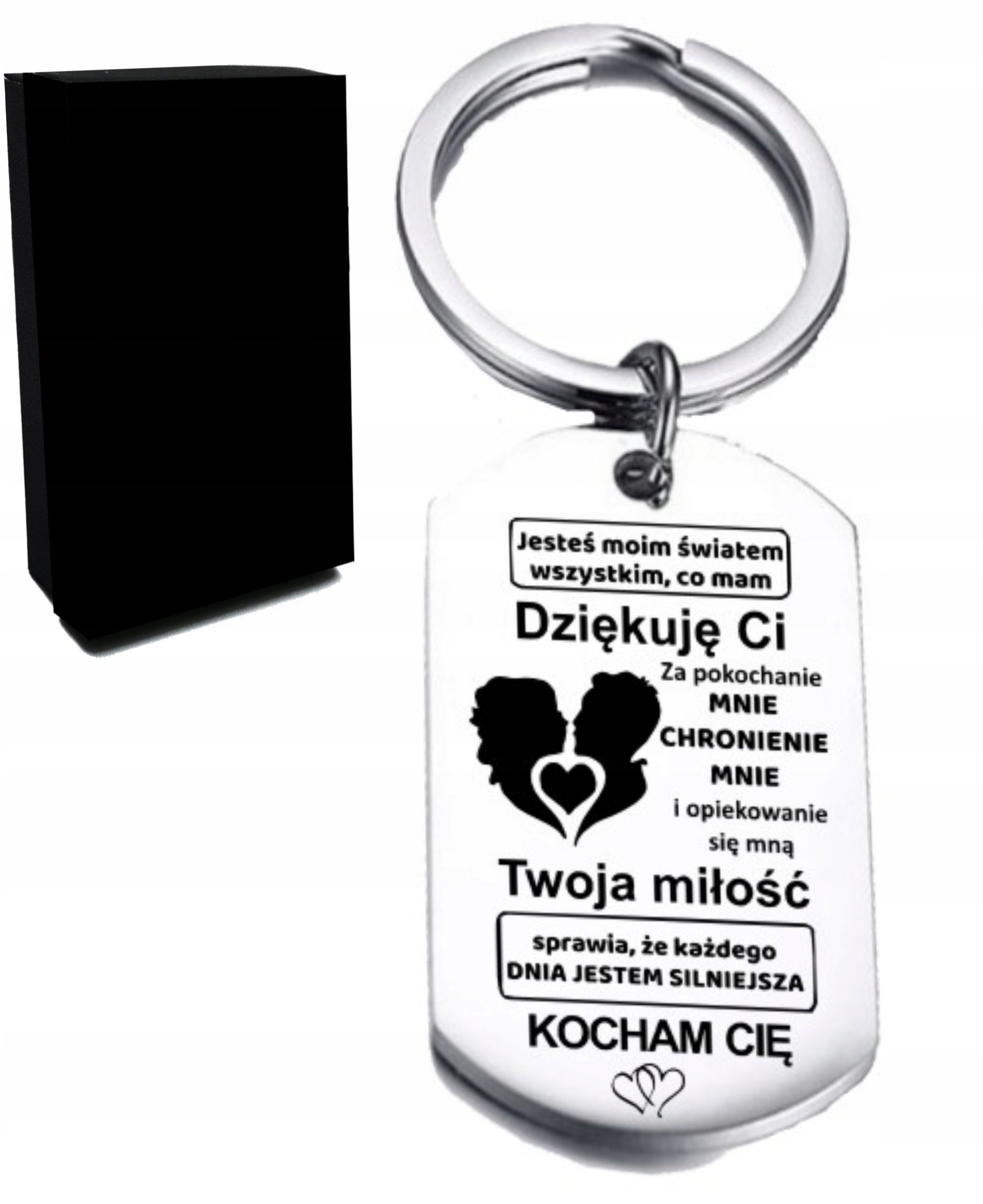 

Breloczek Brelok Prezent z Grawerem Dla Niego stal