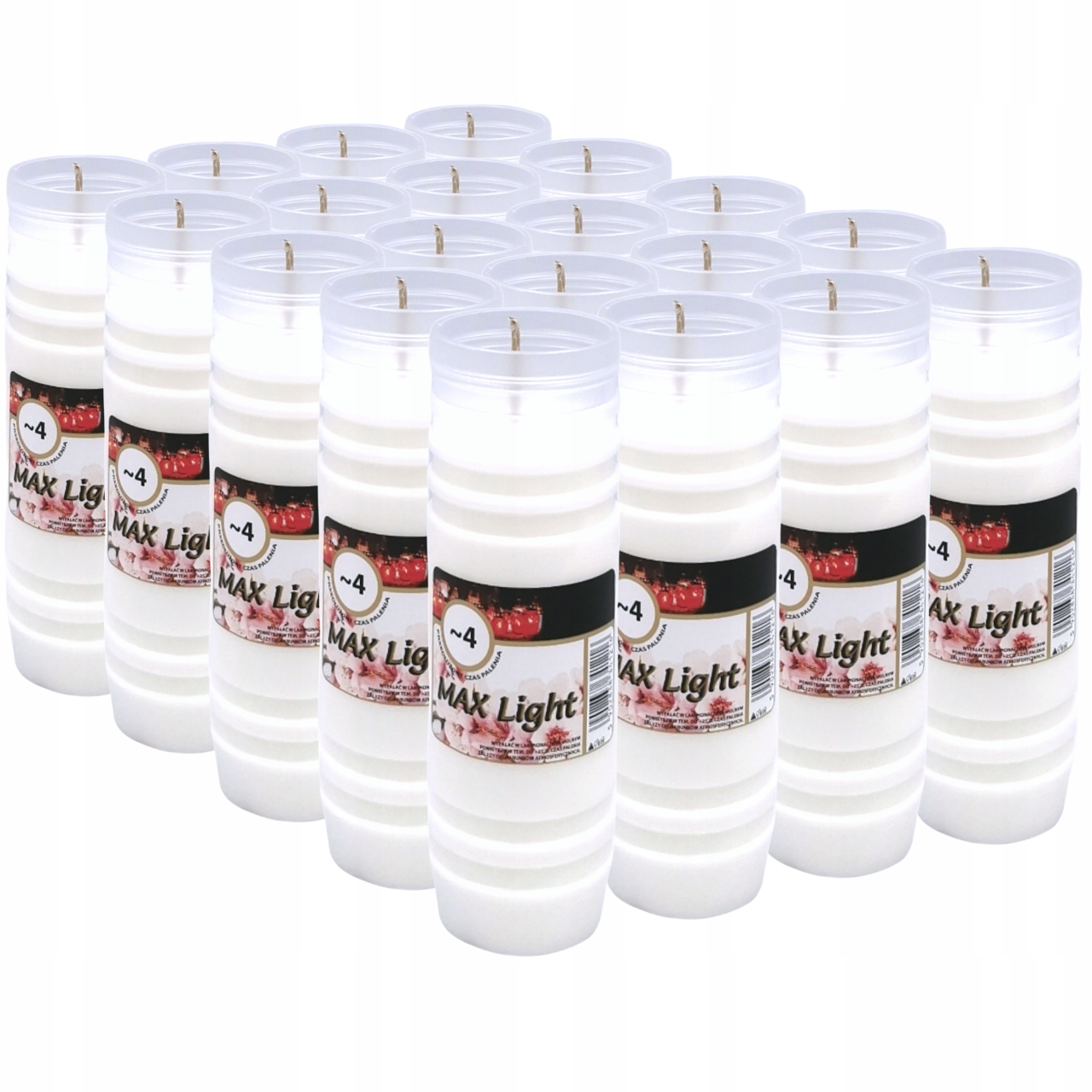 

Wkłady do zniczy Max Light 4dni 20szt 96h