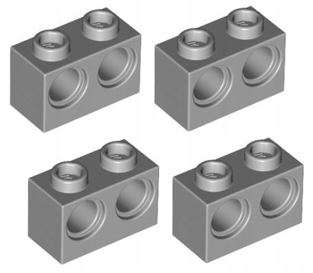 

Lego Technic 1x2 otwory j.szary 4 szt 32000 Nowy