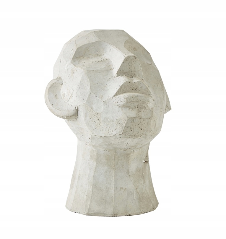 Villa Collection Talvik Figura Dekorativní socha 23 cm Hlava Šedá