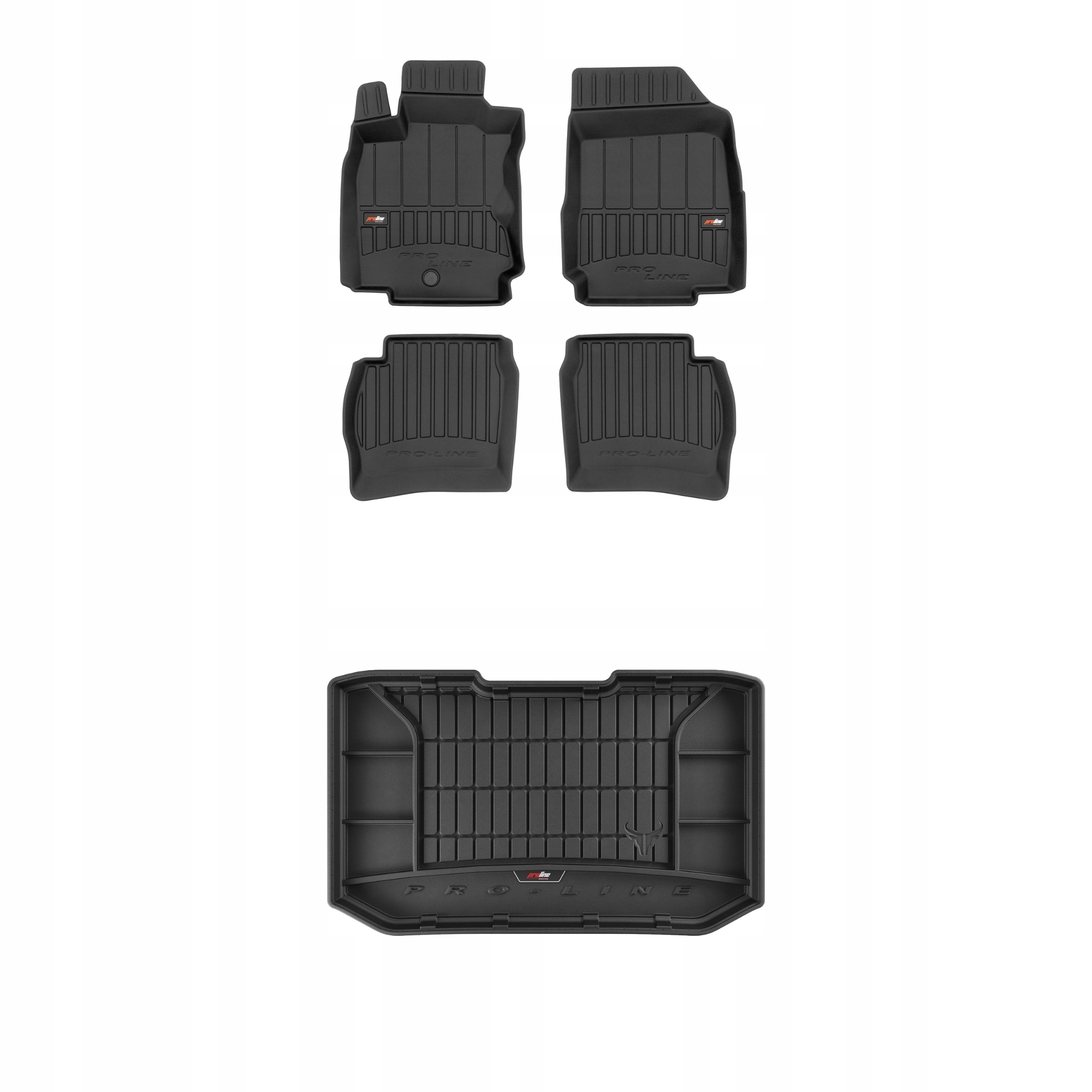 Frogum 3D sada gumových koberců a rohože s logem pro Nissan Note I 2006-2012