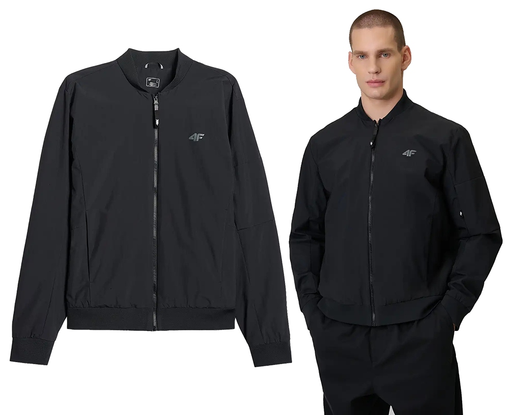 Pánská přechodová bunda 4F bez kapuce M316 bomber černá S
