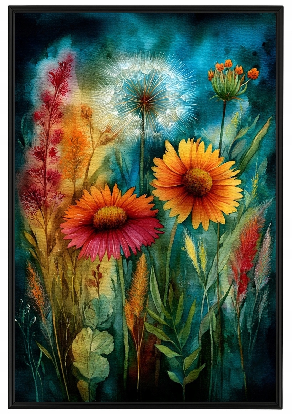 Plakát Rámeček Aluminium Příroda Jaro Léto Zahrada Park Klomb Květiny 40x60