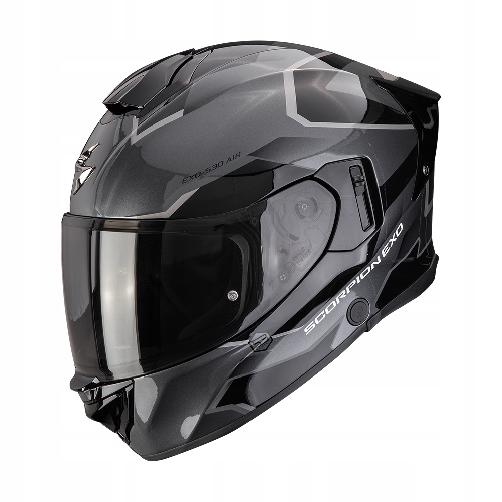 Prilba Scorpion Exo-530 Air Clip Silver/Black veľ.XL