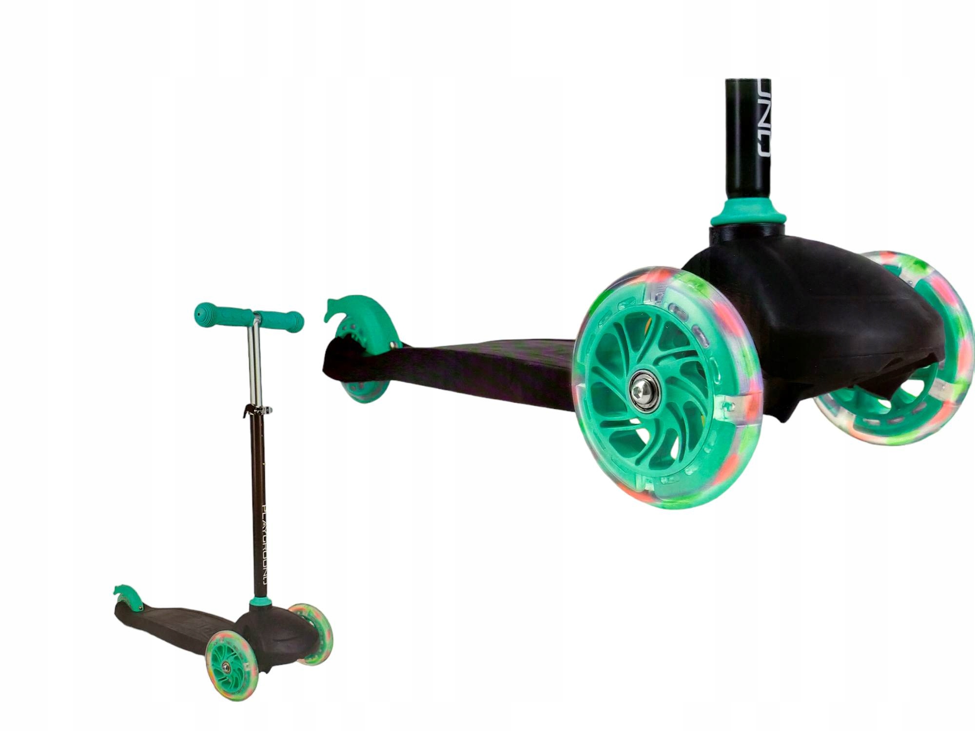 Hulajnoga Trójkołowa Playground led 3+ turkus