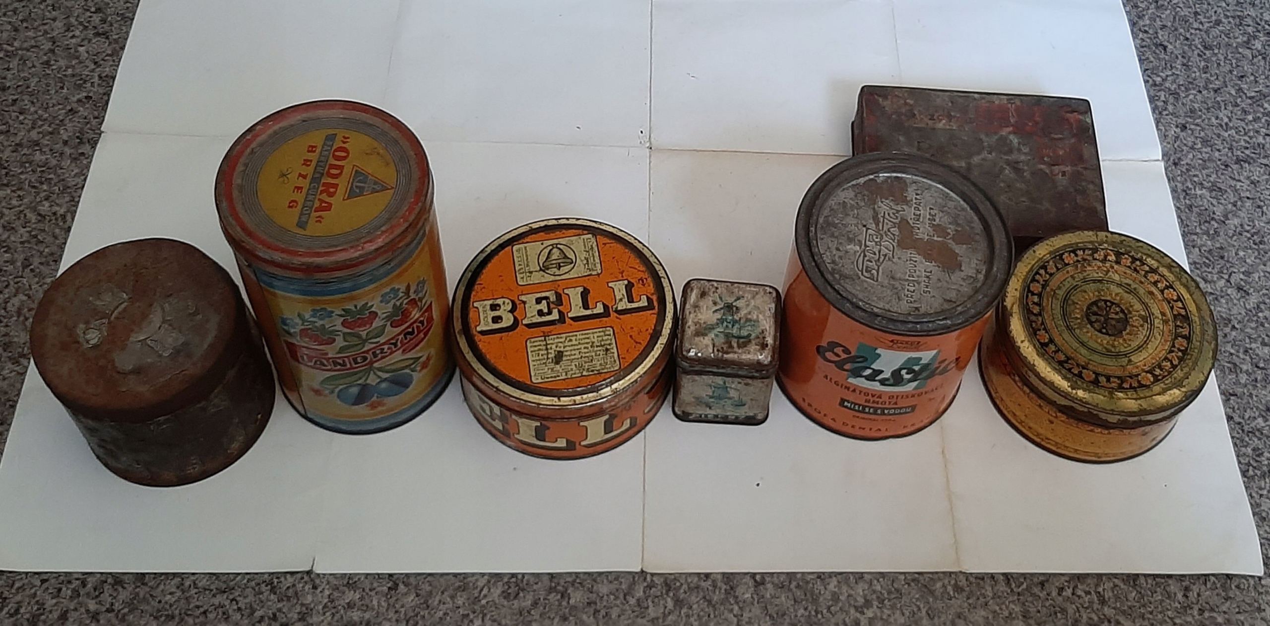 puszki prl zestaw puszek kultowych z prlu,, 14668705865 Allegro.pl