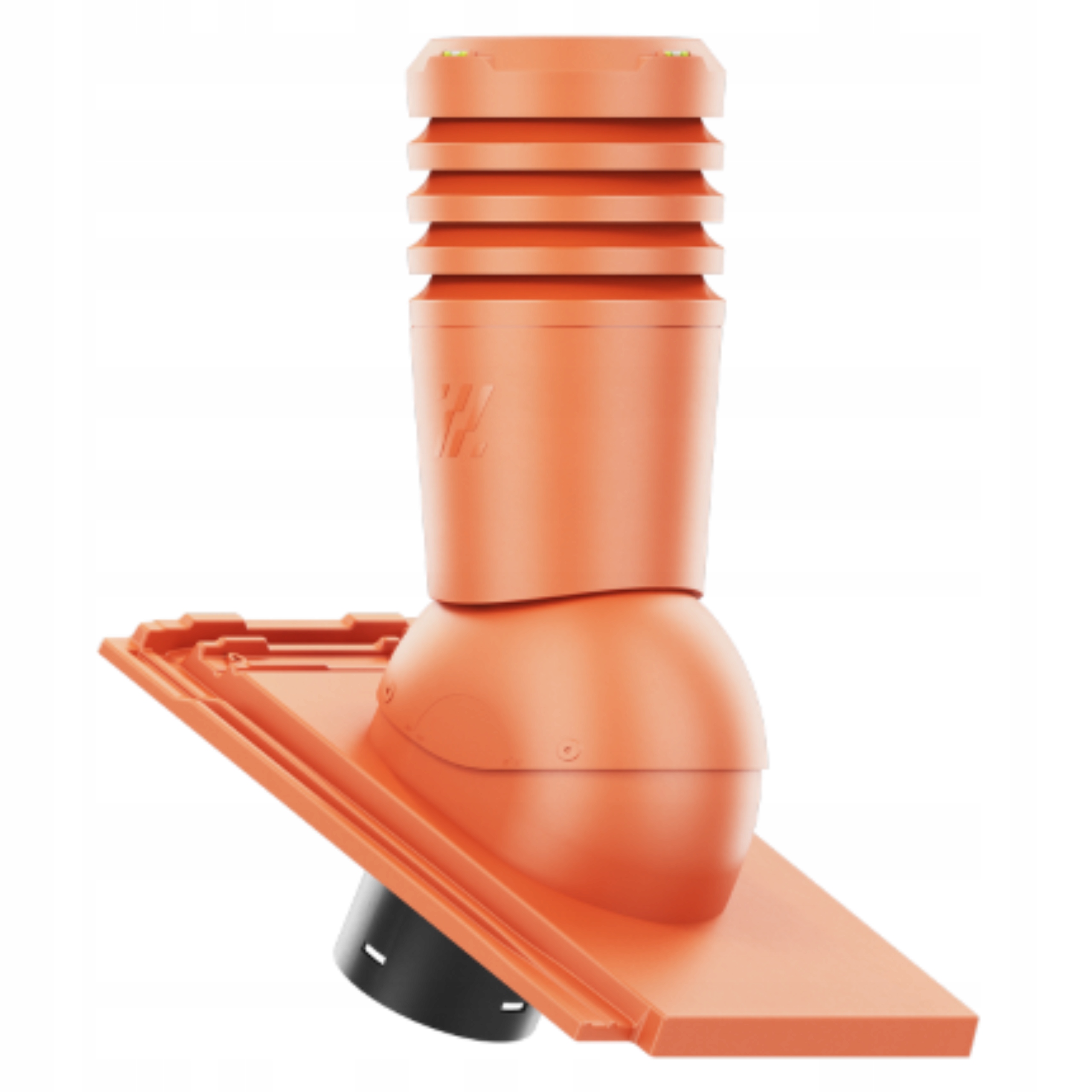 Větrací komín ECO150 střešní taška Erlus Linea Červená Nat/spiek