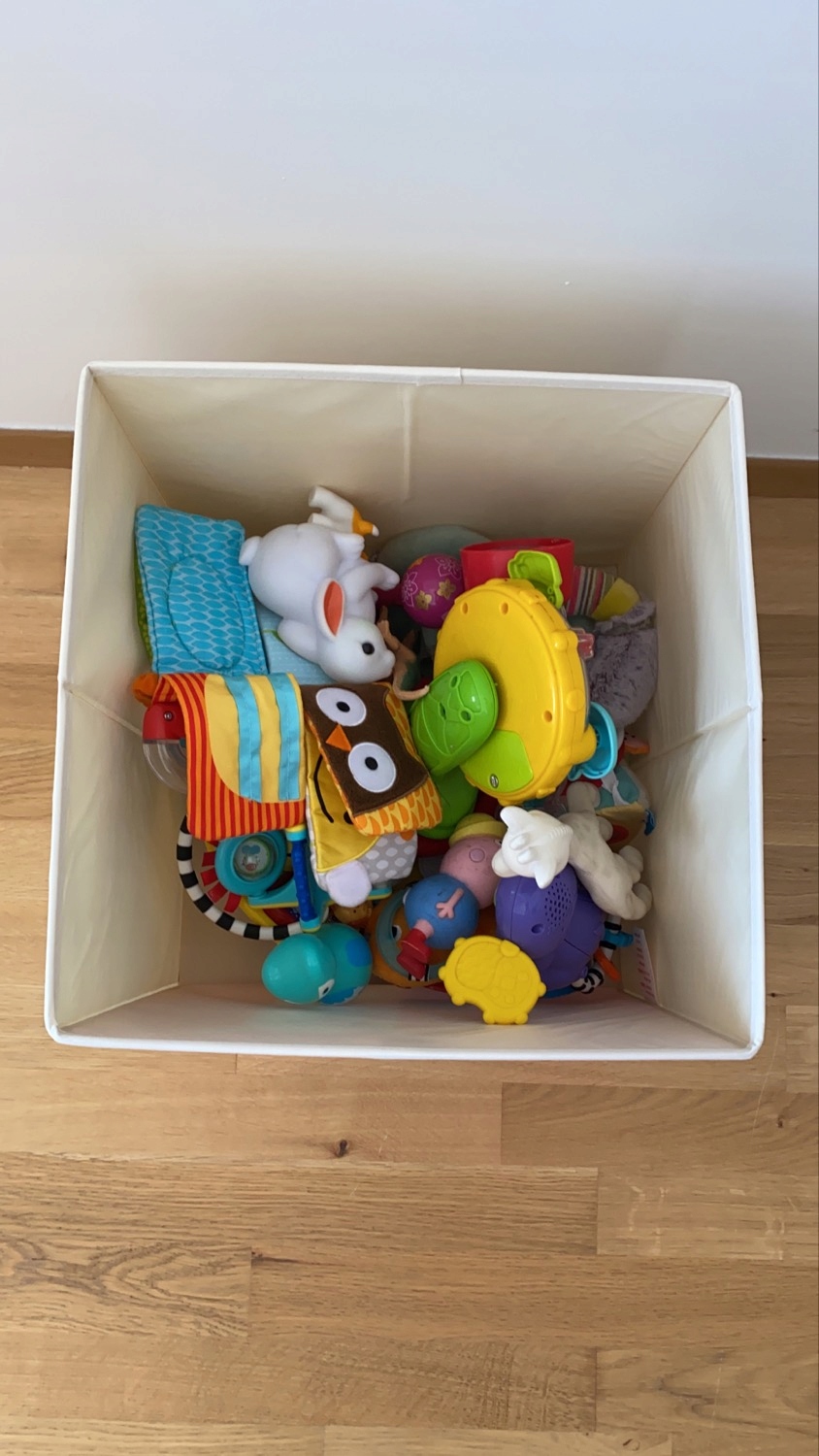 Materiałowy pojemnik na zabawki alpaka różowy Marka inna