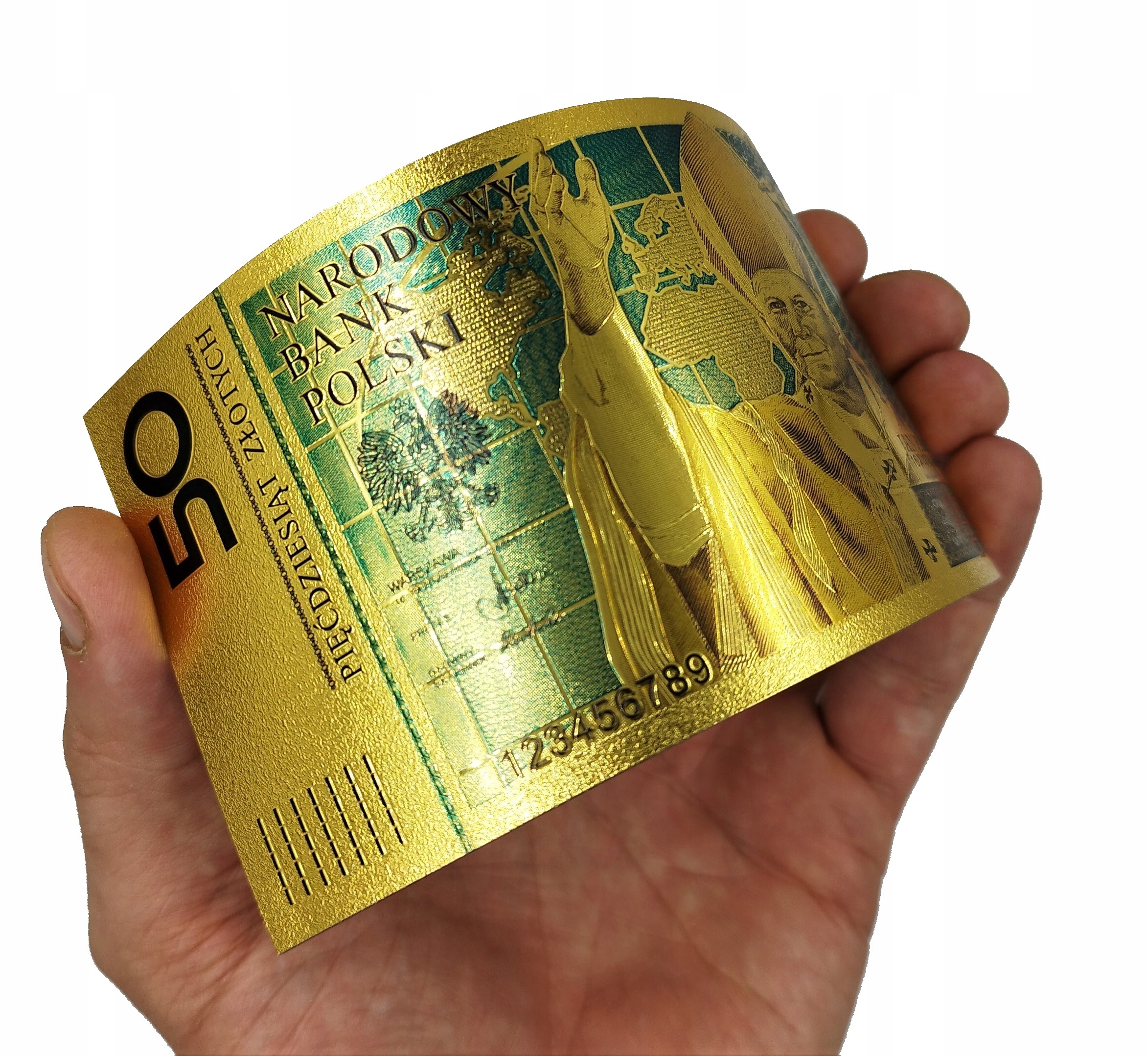 

50zł Jan Paweł II Pozłacany Kolekcjonerski Banknot
