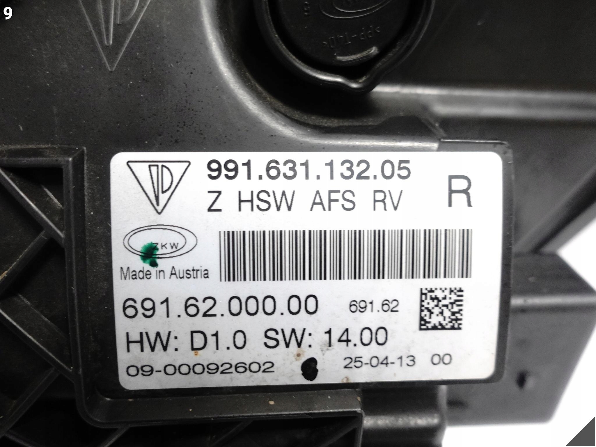 PORSCHE 991 911 11-19 light XENON + LED AFS positioning right front EUROPA