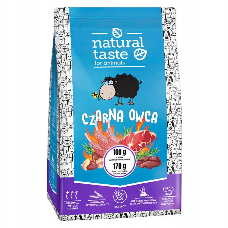 Natural Taste Czarna Owca Dolina Karma suszona dla psa jagnięcina 5 kg