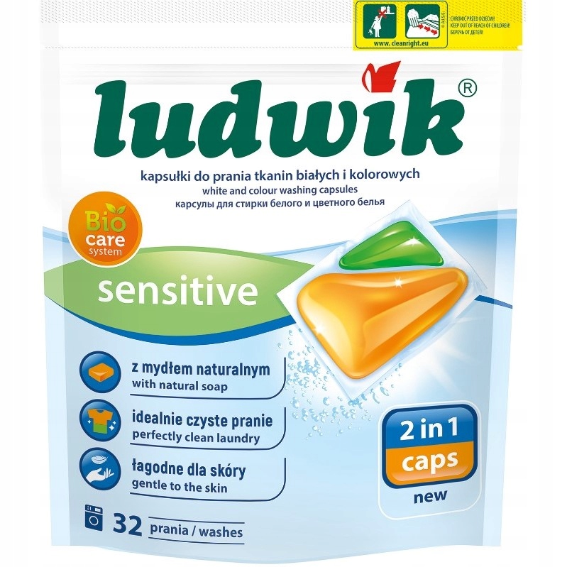 

Ludwik sensitive Kapsułki do prania tkanin 32 szt.