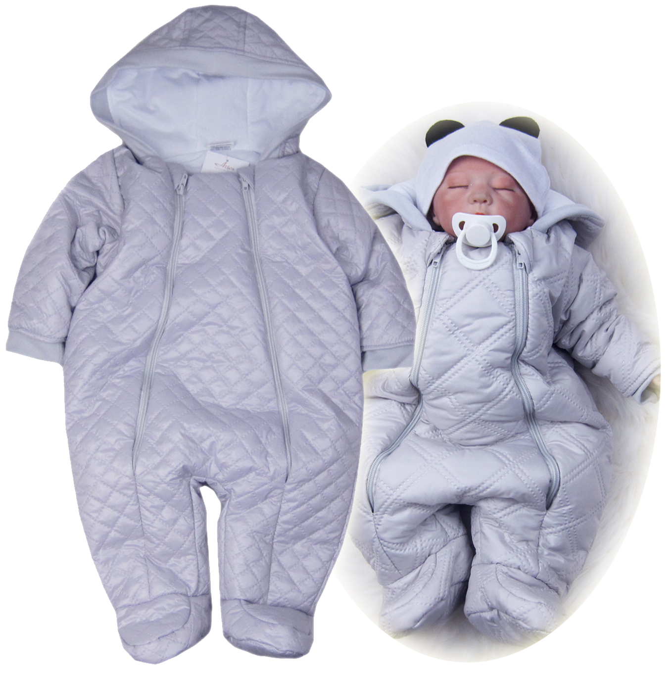 KOMBINEZON OCIEPLANY Ortalionowy Pikowany * 74