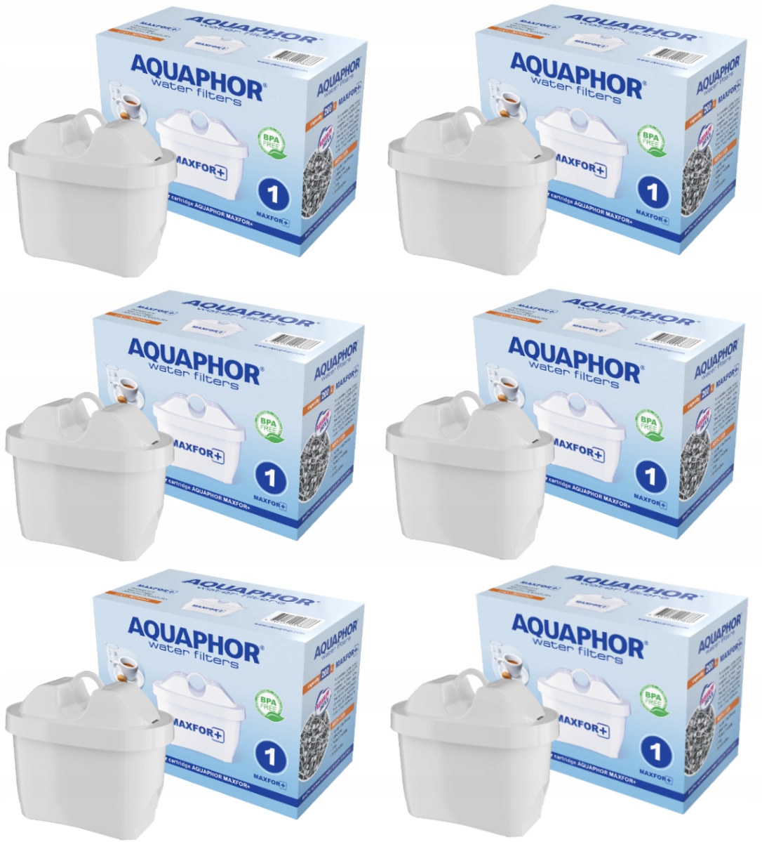 

6x Filtr do wody Aquaphor wkład filtrujący Maxfor+