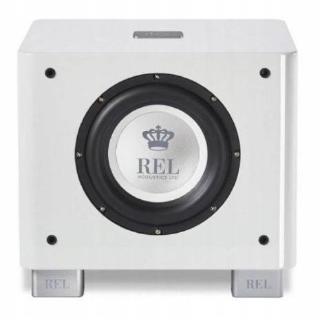 Biały subwoofer atywny REL T/7x T7x