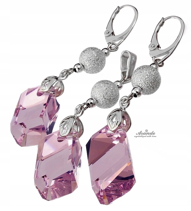 Krystaly Komplet Amethyst Diamond Stříbro