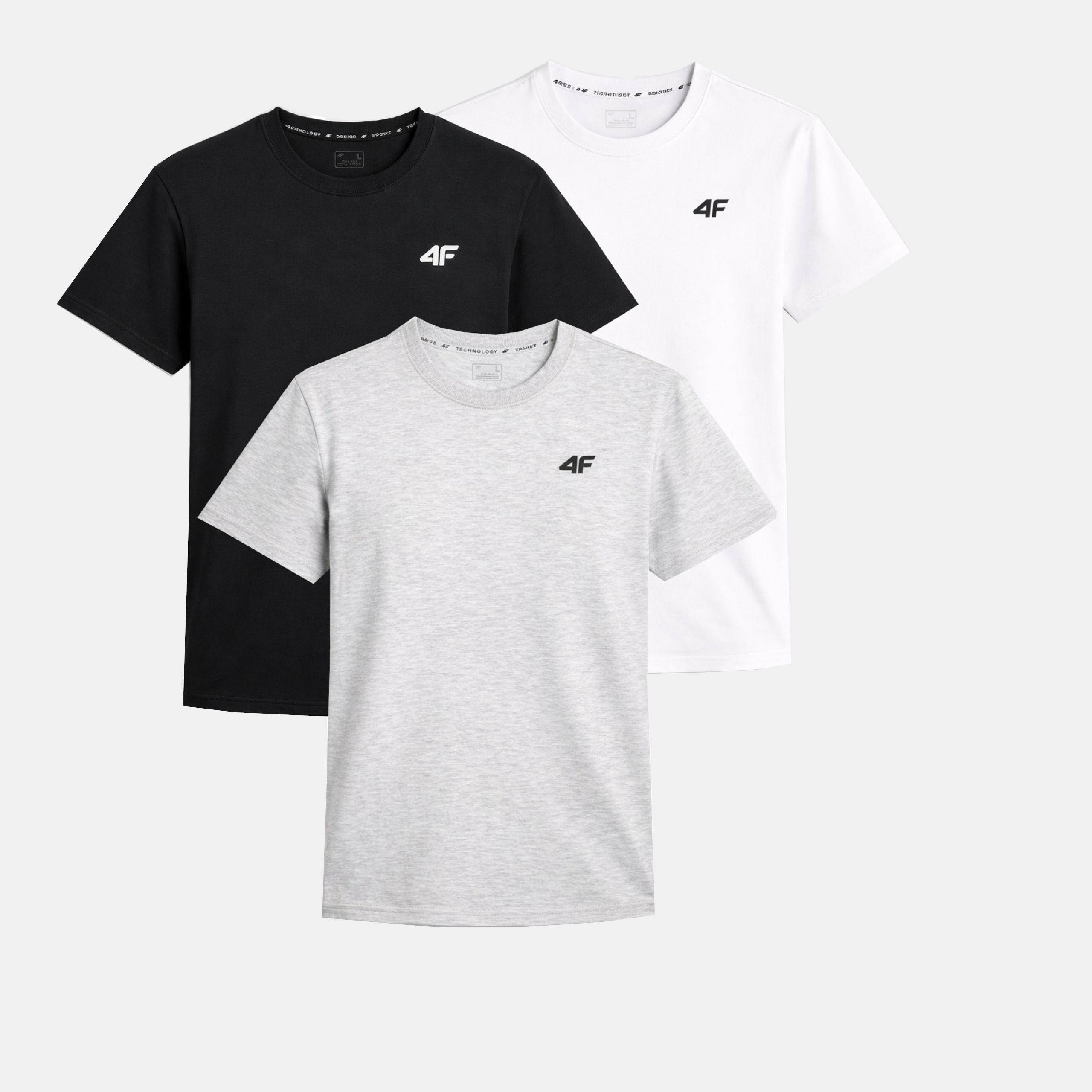 Zestaw Koszulek Męskich 4F Komplet 3 Sztuki T-shirt L TTSHM3341