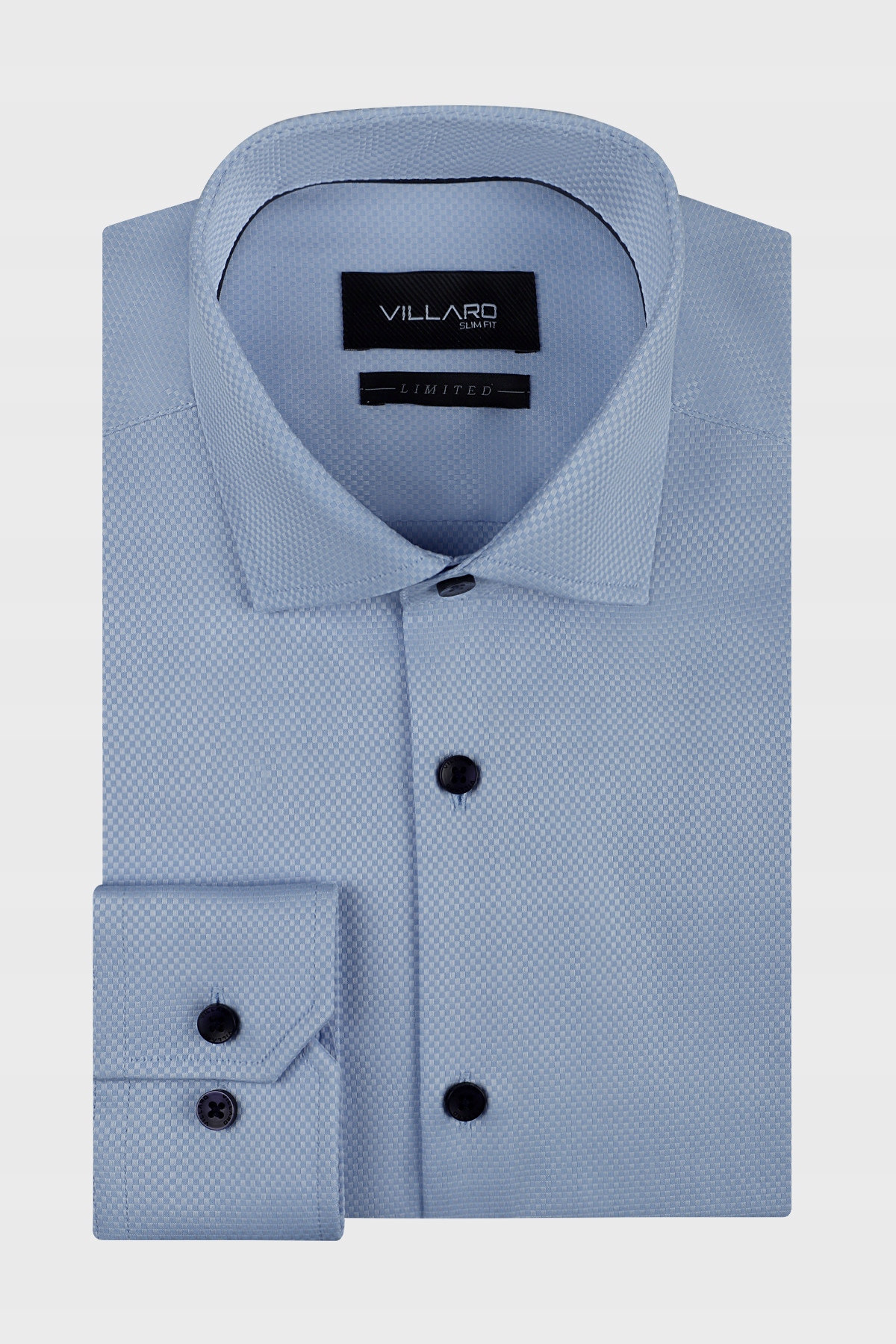 Modrá pánská košile Struktura 40-188/194 Slim Fit