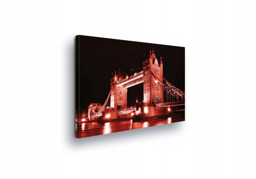 Obraz 100x75 Tower Bridge Londýn noc Temže architektura most město