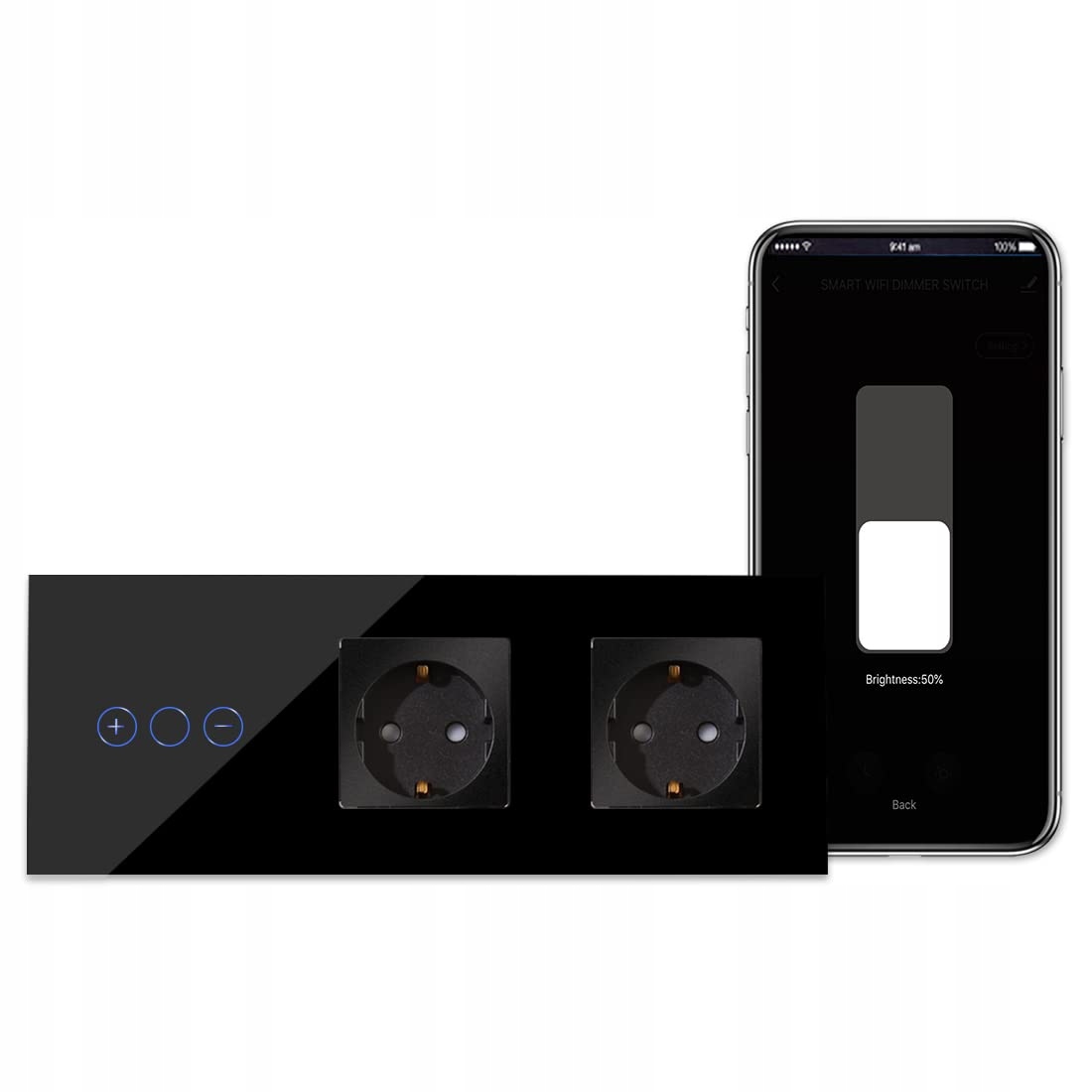 Inteligentní dotykový skleněný spínač světla Smart Alexa Google