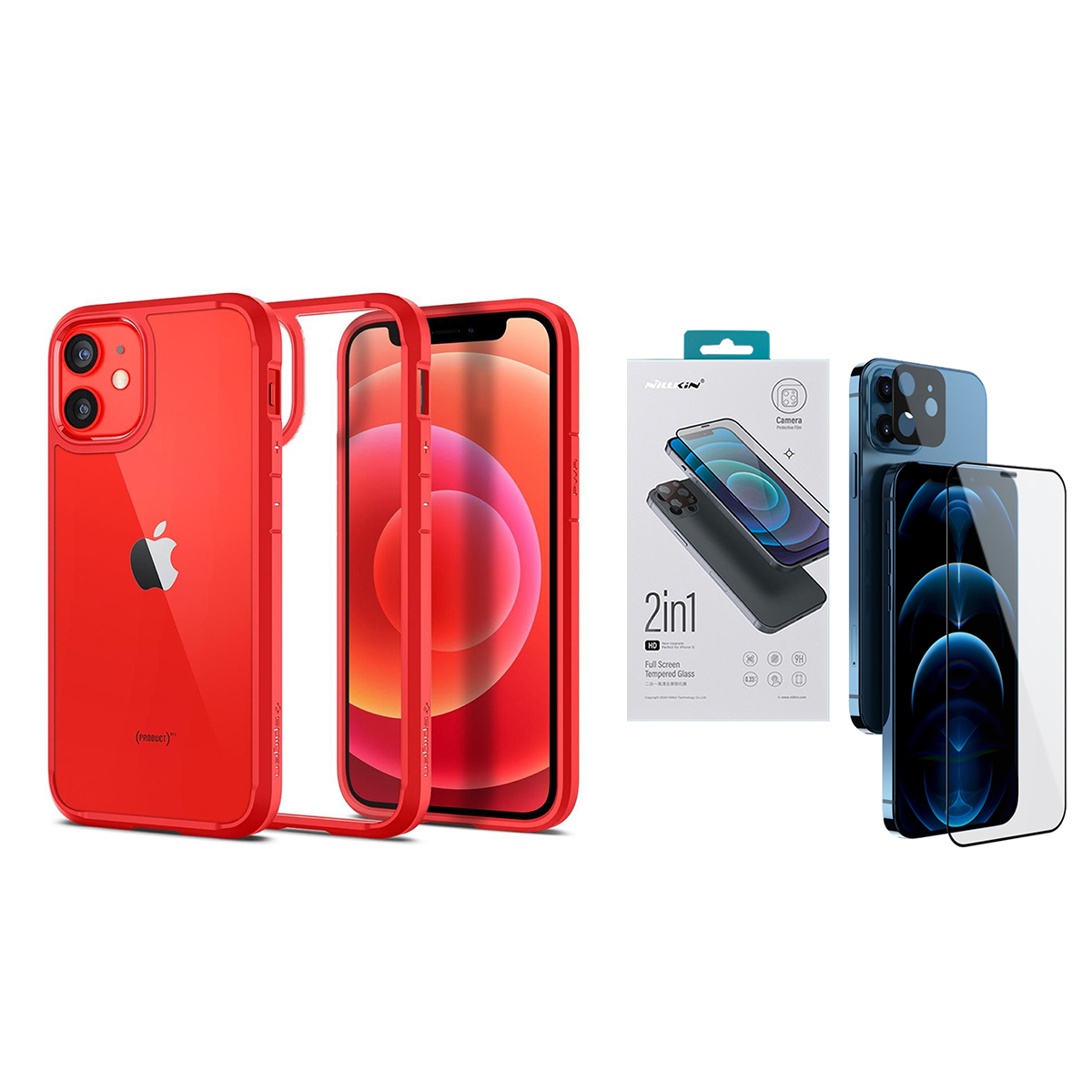 

Spigen Etui Do Iphone 12 Mini + Szkło Ekran Aparat