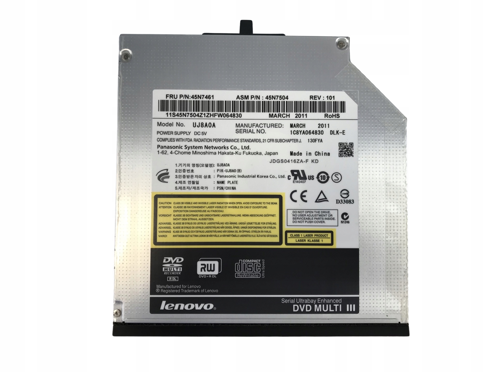 Napęd DVD-RW Lenovo T420 T510 T520 45N7461