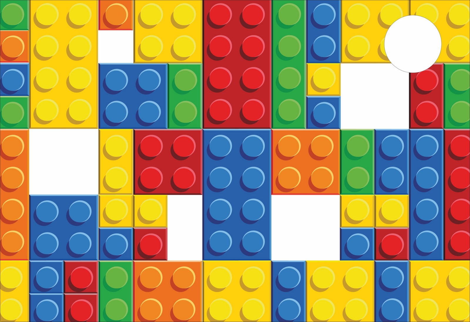 

mata na biurko micke 73x50 cm Lego Klocki