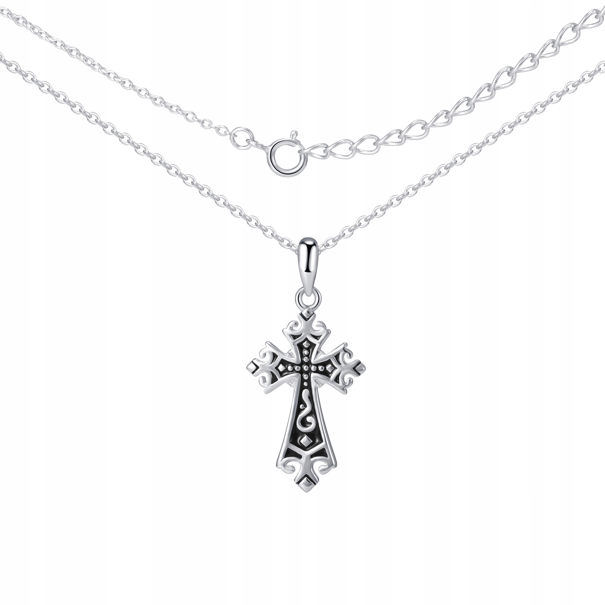 Naszyjnik Srebrny Krzyżyk SREBRO 925 Marka Mennica Bydgoska
