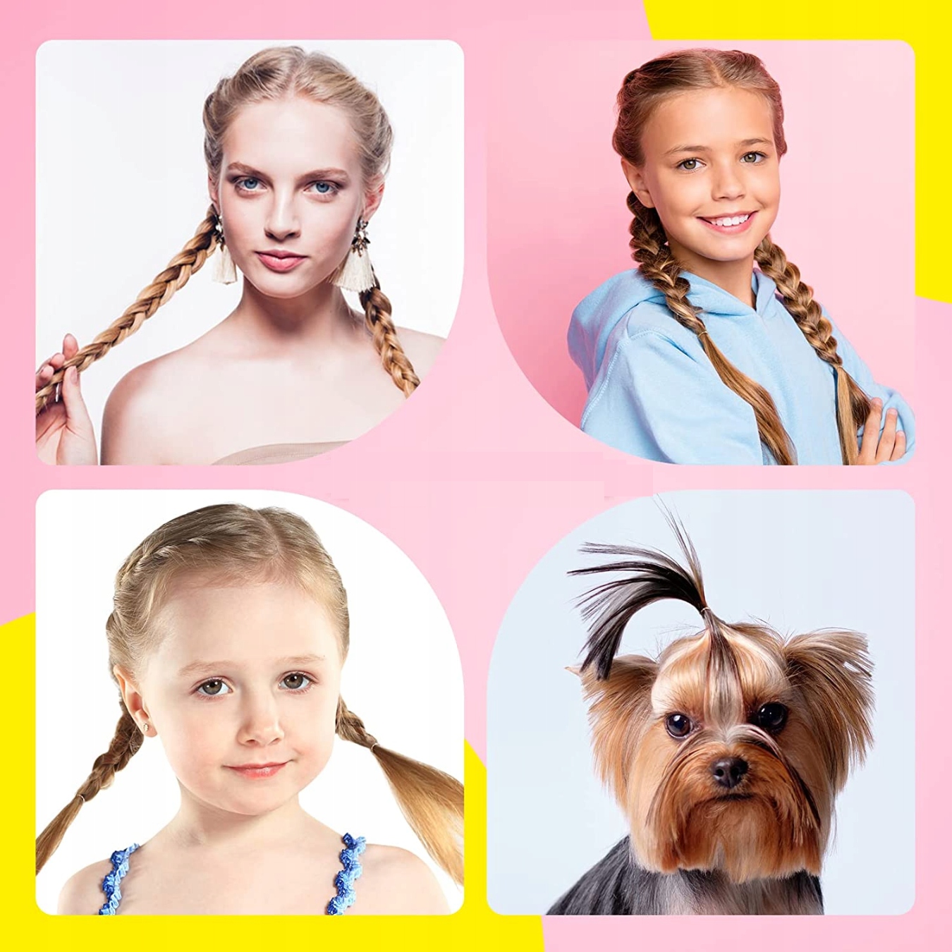 Zestaw Białe Gumki Do Włosów Warkoczyków 2000szt Stan opakowania oryginalne