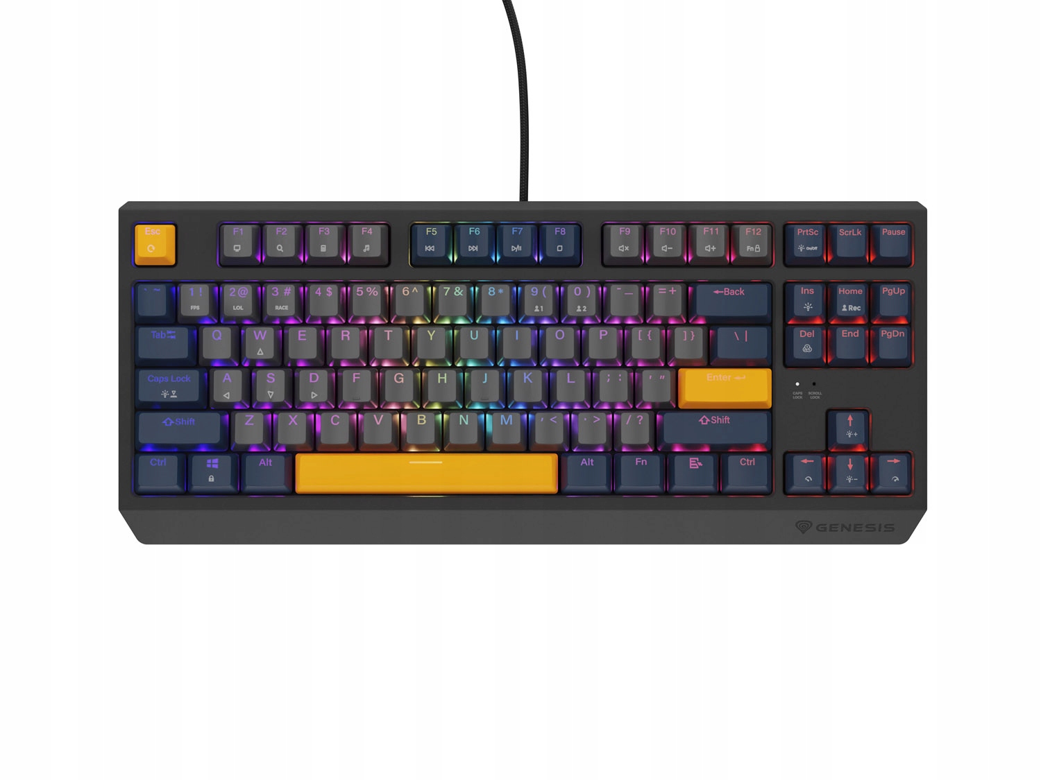 Genesis herná klávesnica Thor 230/ Tkl/ Rgb/ Outemu Panda/ Drôtová Usb/…