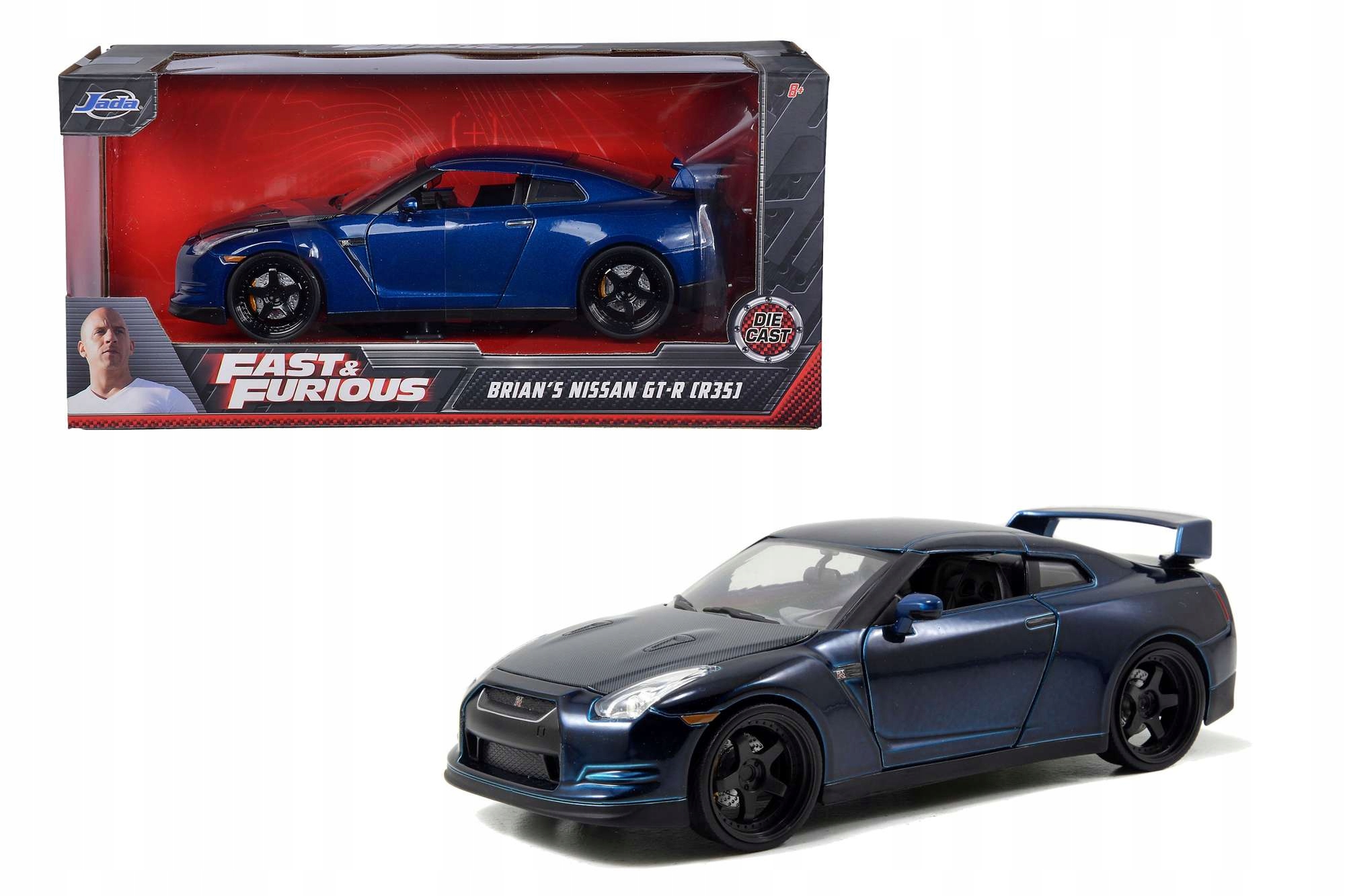 

Samochód Szybcy Wściekli Nissan Gt-r Pojazd 1:24