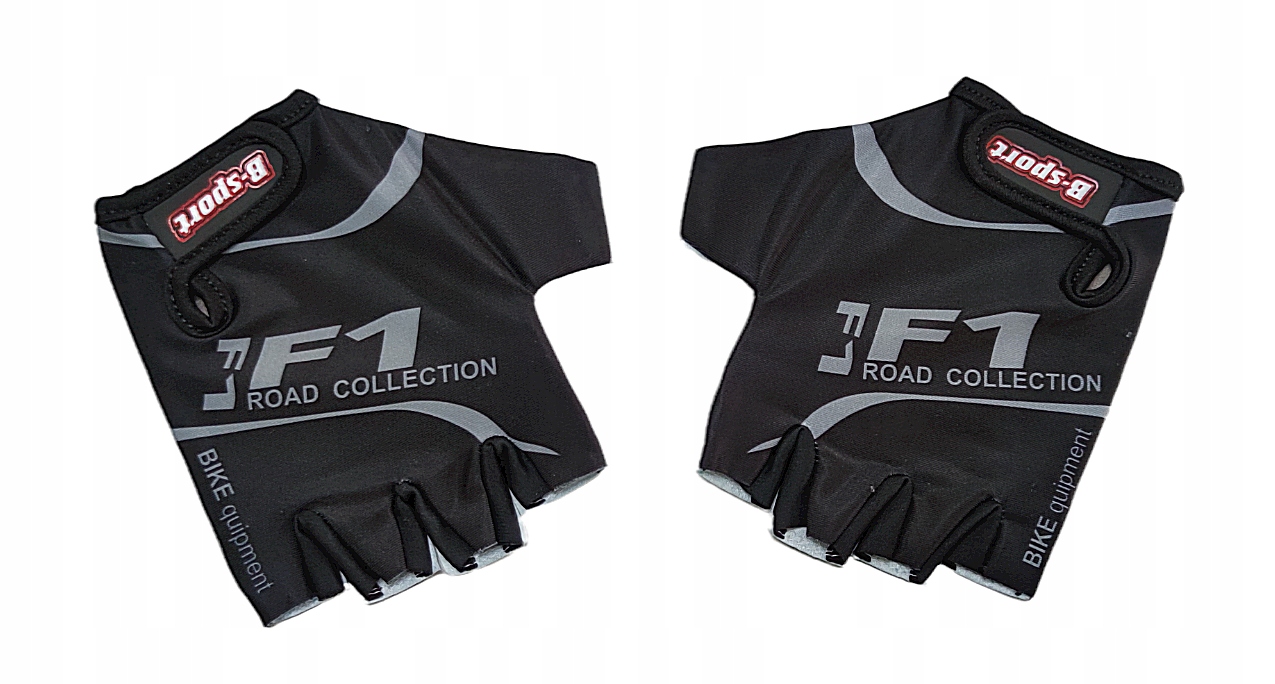 Rękawiczki na rower Lycra F1 czarne rozm. XL