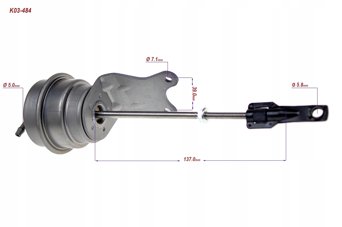 ZAWÓR TURBINY 06F145701EX GOLF V 2.0 AXX 147KW Typ samochodu Samochody osobowe