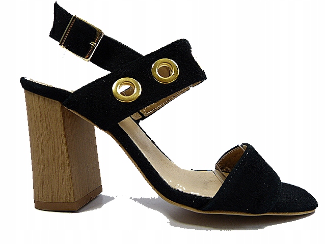dámské sandály na podpatku z semišové kůže Luca.C 37
