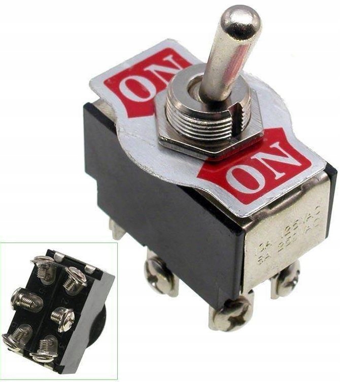 

Przełącznik KN3B-202 2-poz. podwójny On-on Dpdt 6P